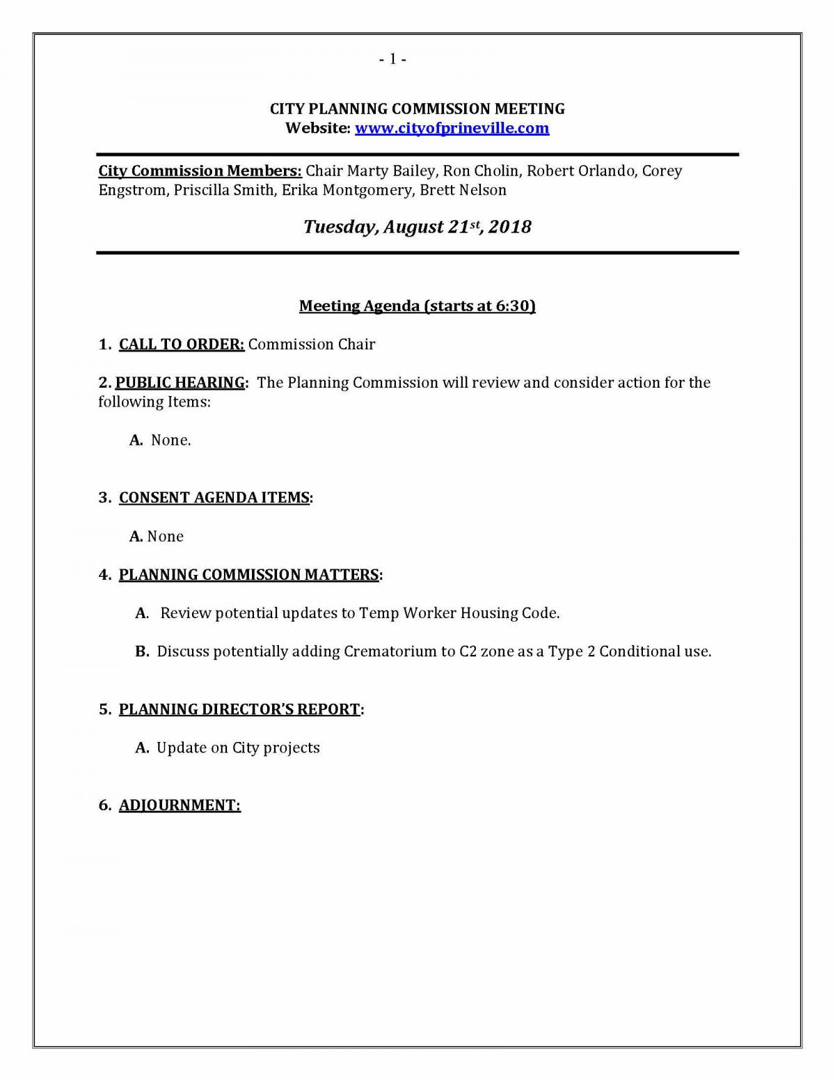 Agenda