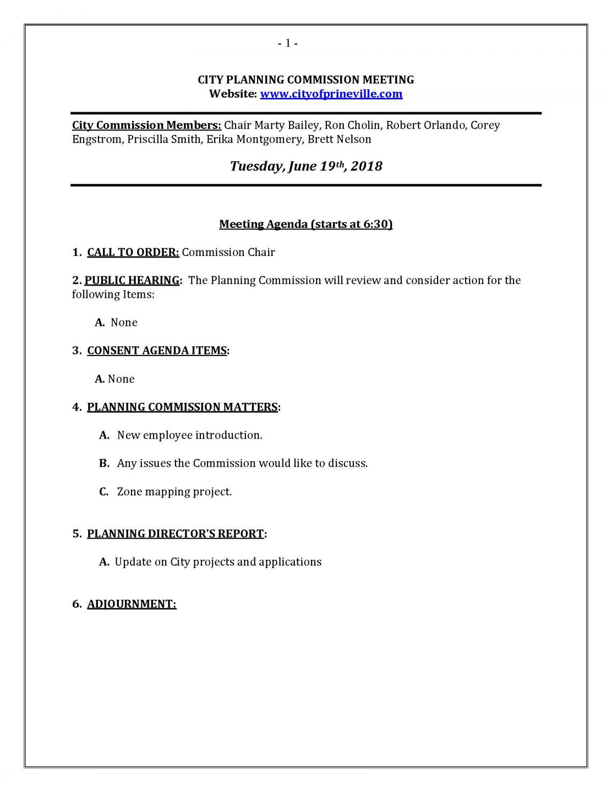 agenda