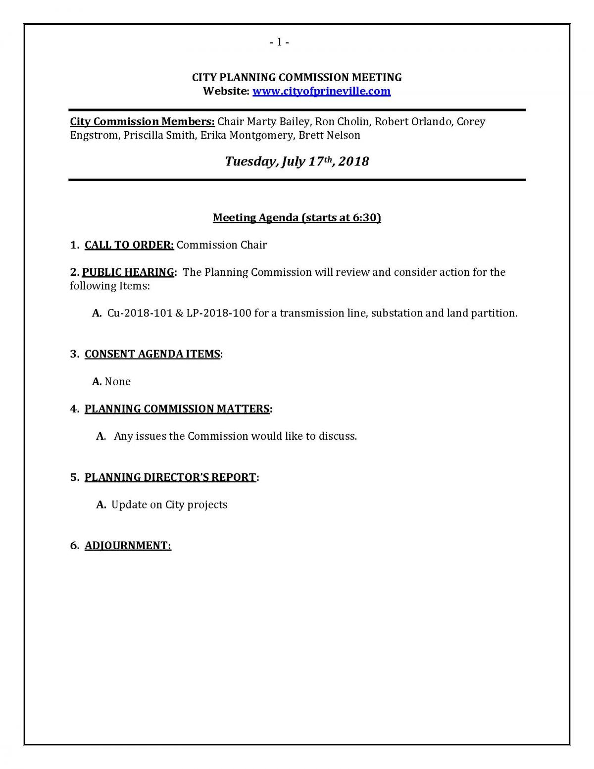 Agenda