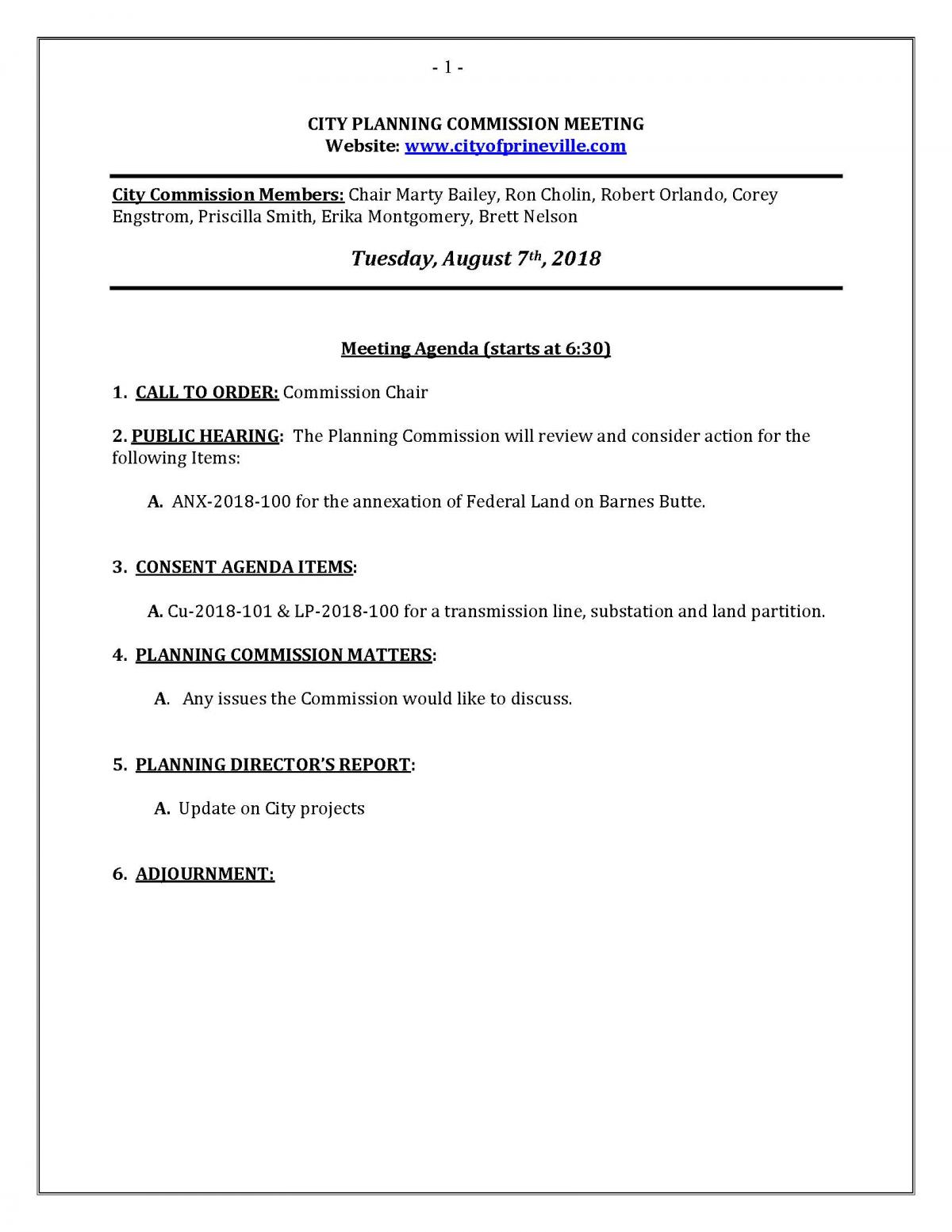 Agenda