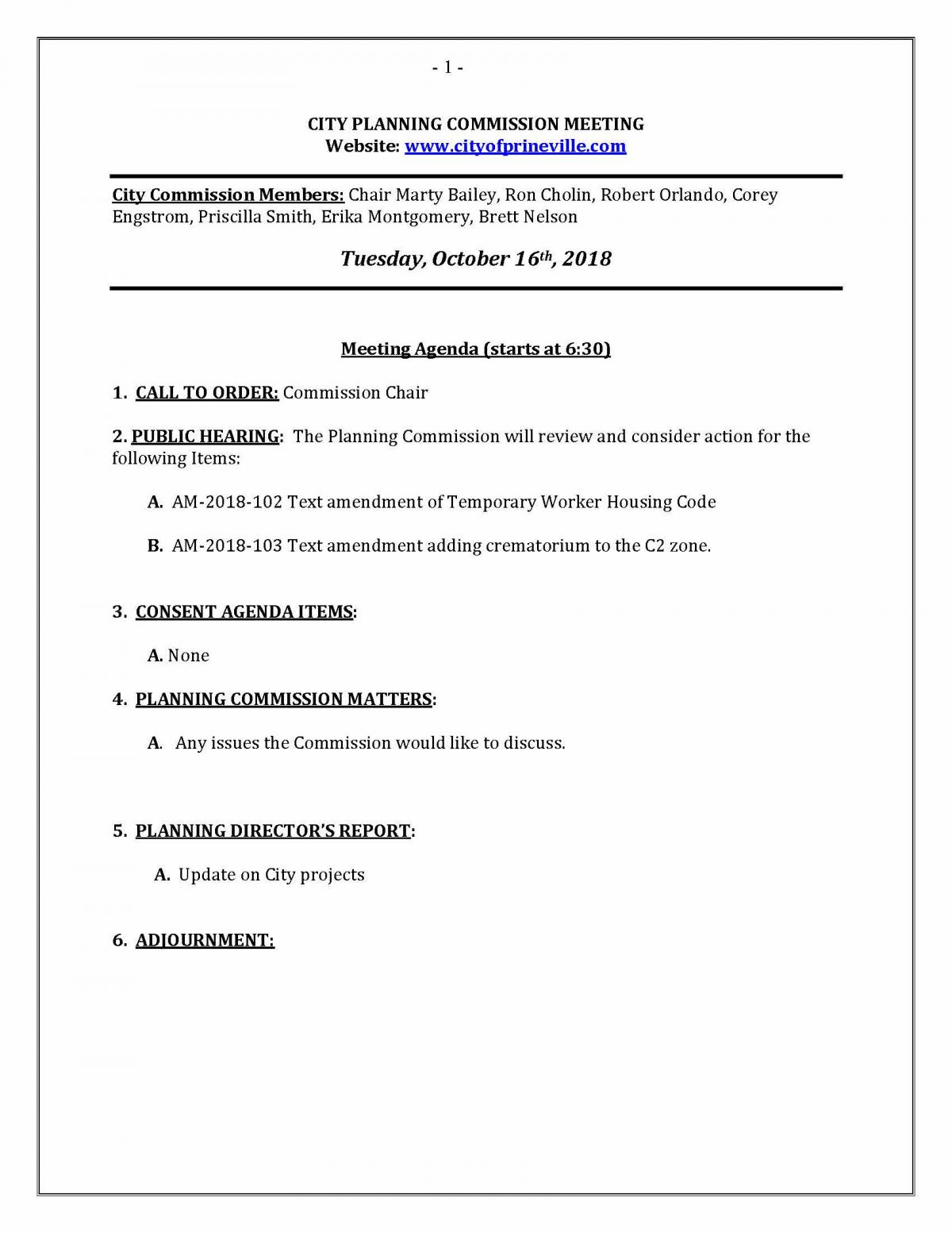 Agenda