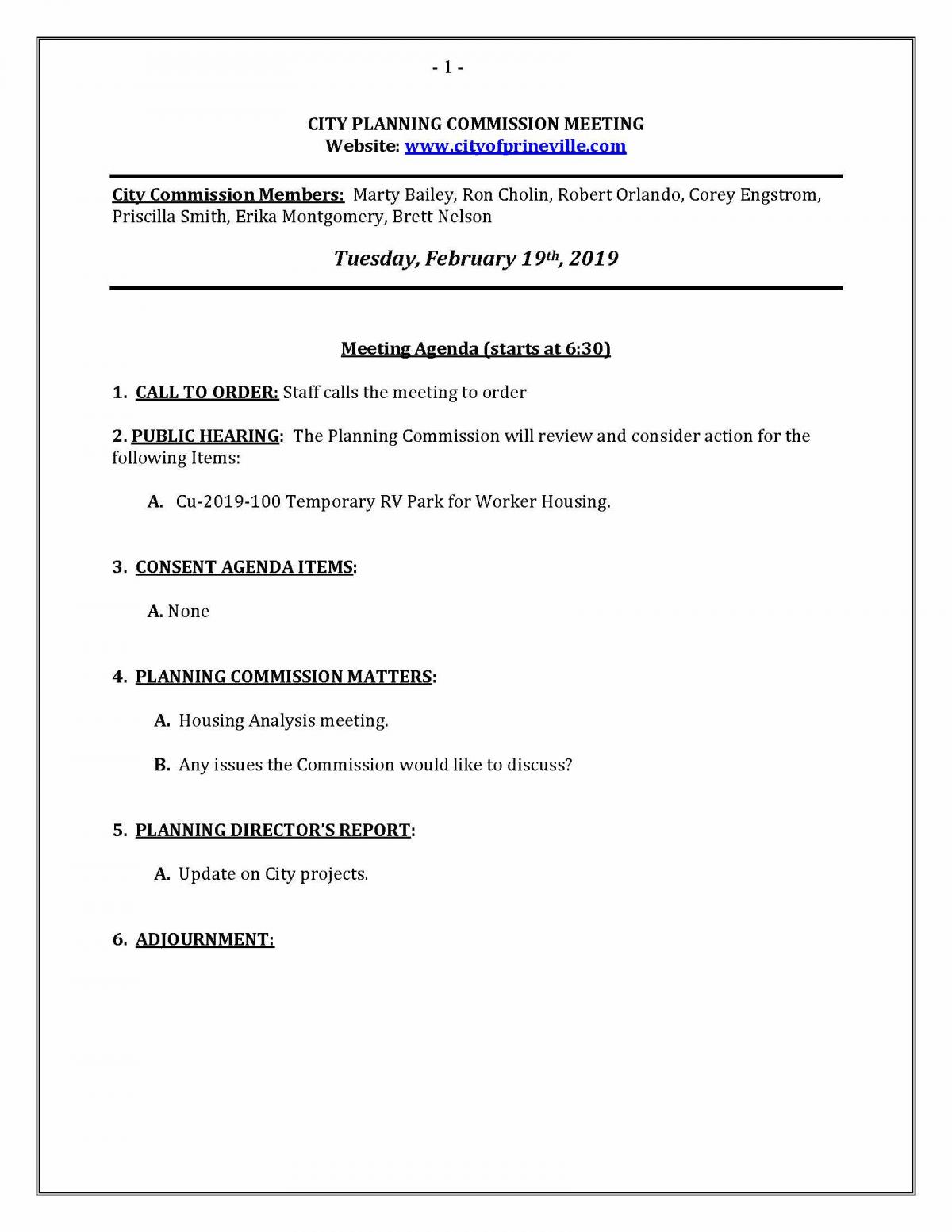 Agenda