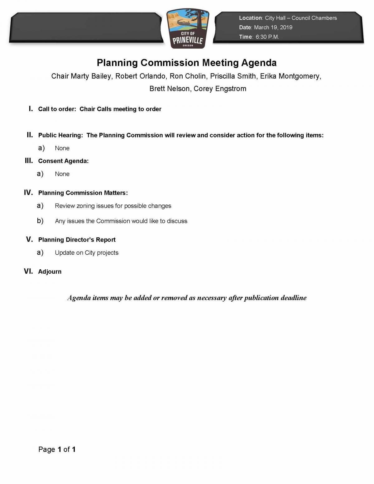Agenda