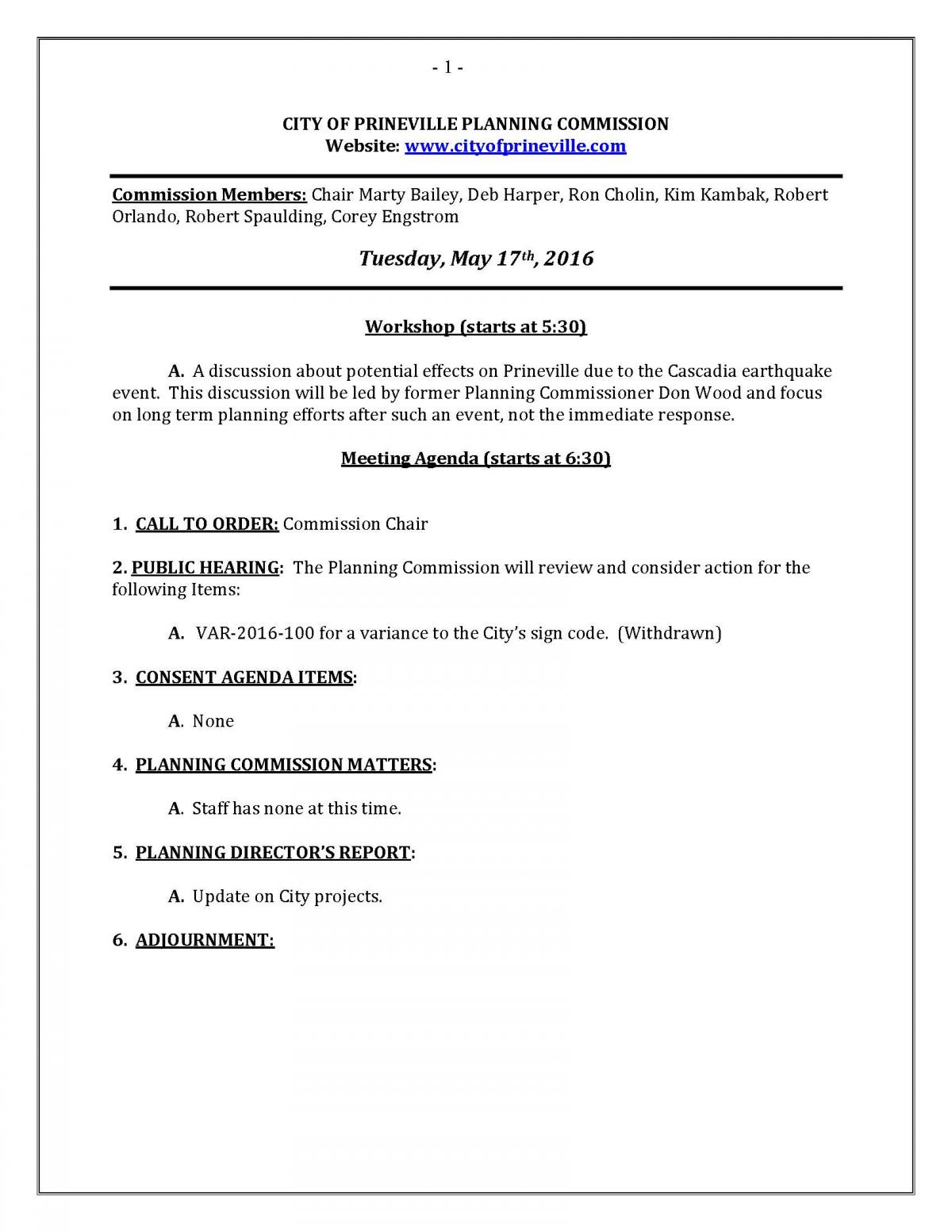 Agenda